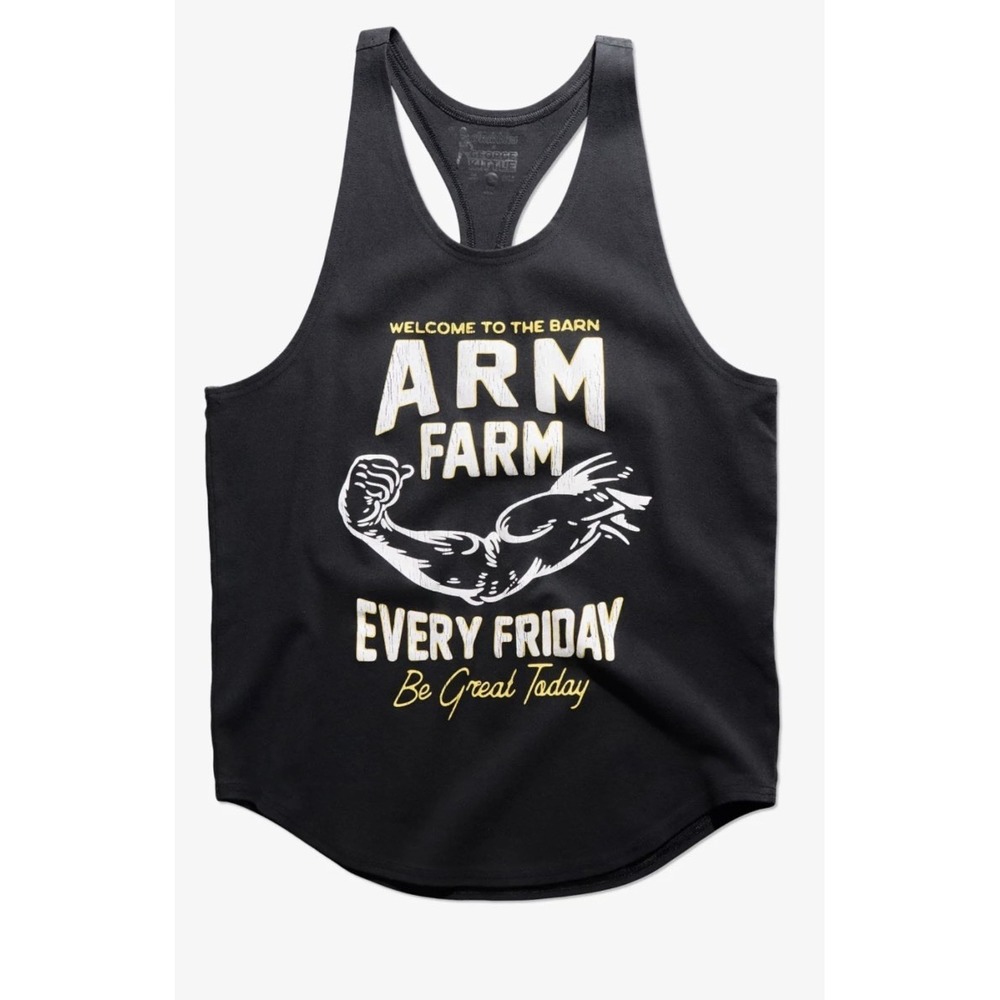 Chubbies x George Kittle Arnold Stringer Tank Top Men's L Black "Arm Farm" NWT